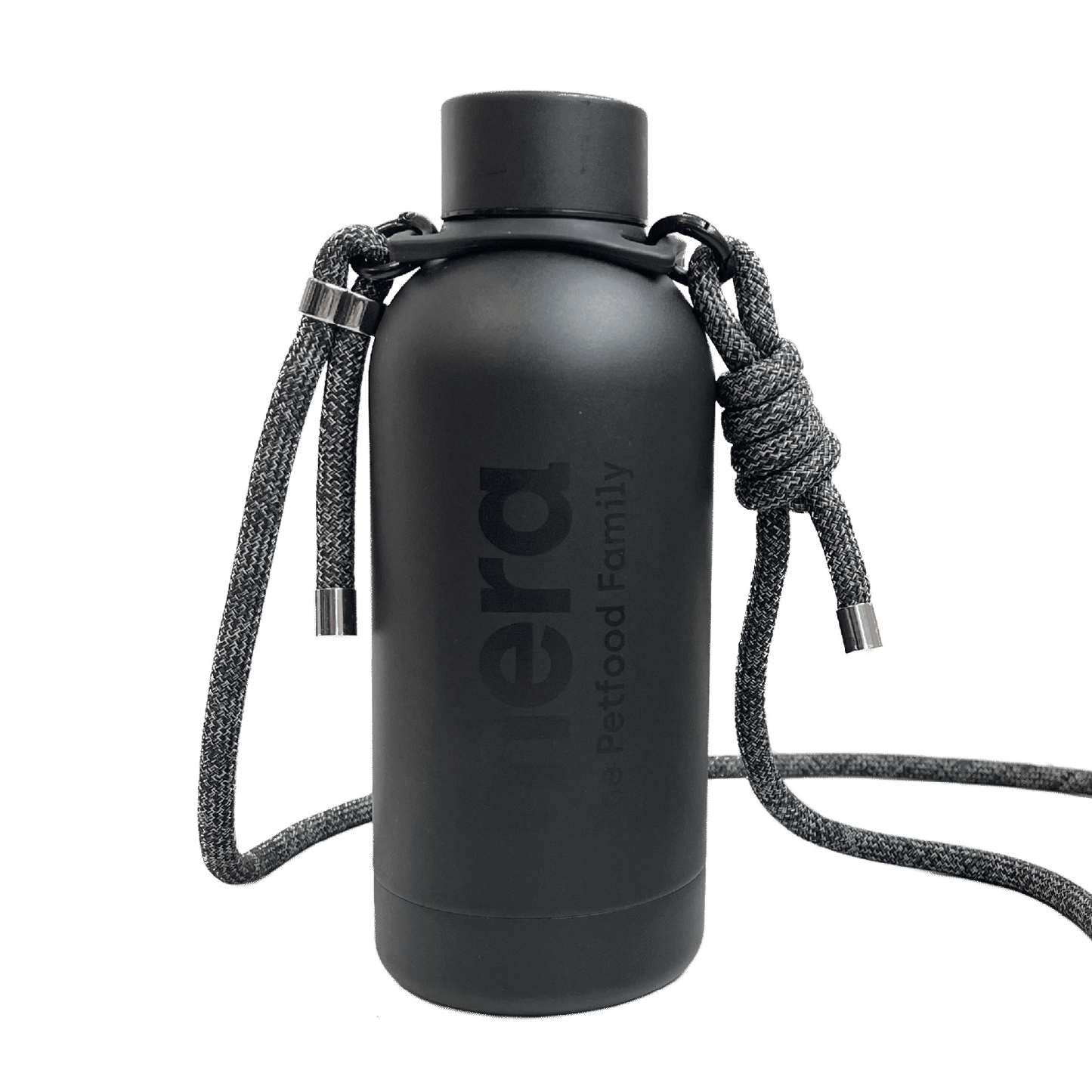 mera Trinkflasche Edelstahl mit Kordel – 400 ml