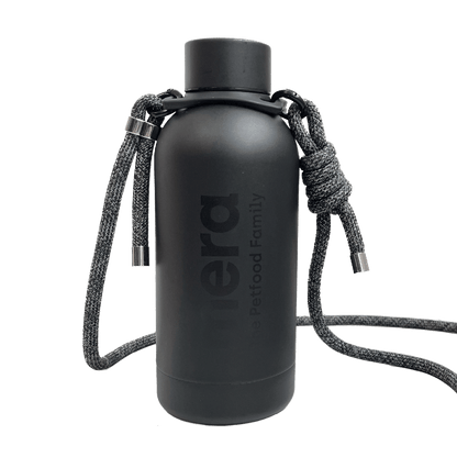 mera Trinkflasche Edelstahl mit Kordel – 400 ml