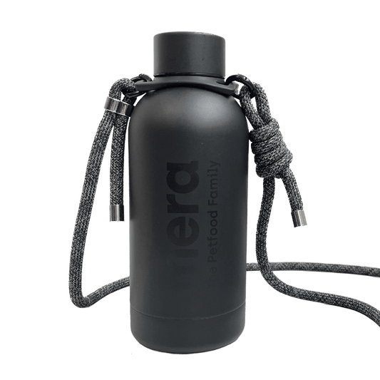 mera Trinkflasche Edelstahl mit Kordel – 400 ml